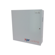 Boîtier d'alimentation en métal blanc - IGE 5A-24V avec emplacement batterie Boîtier d'alimentation en métal blanc - IGE 5A-24V avec emplacement batterie