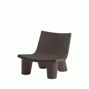 Fauteuil low lita de SLIDE - brun