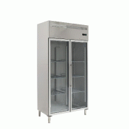 ForCold by FIMAR Armoire à congélation inox, ptes vitrées ventilées 1400 litres. Dégivrage auto. T° -18°C/-22°C Dim. 148x83x201(h) cm. M-GN141