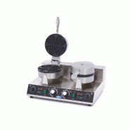 Gaufrier électrique double - 8 gaufres coeurs | Maxima - 09365101