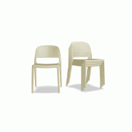 Lot de 4 chaises BLENDY - jaune