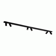 Plafonnier 10S48175 N en métal peint noir mat, 6 ampoules GU10 orientables, design moderne et épuré pour l'éclairage intérieur - Perenz - noir 8175 N
