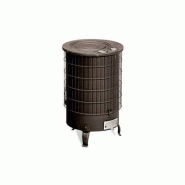 POÊLE À BOIS TURBO 13,9KW SORTIE HORIZONTALE NOIR - THECA - 6500062