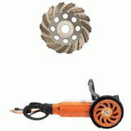 Ponceuse électrique 3,3 kW avec raccord aspirateur + 1 disque DS36 Ø 180 mm - GÖLZ - HS400G+02973360180 (PROMO 09/26)