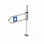 Portillon mécanique - Ouverture Simple - INOX - Bras de 700mm - Dispositif anti-panique - Fabriqué en France Portillon mécanique - Ouverture Simple - INOX - Bras de 700mm - Dispositif anti-panique - Fabriqué en France