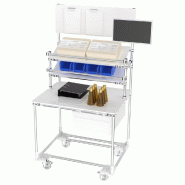 Poste de travail mobile avec equipementsuipments