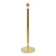 Poteau d'accueil doré - hauteur 96cm - idéal pour commerces et collectivités