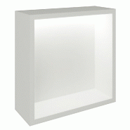 Présentoir Cage blanc avec LED 38,4x14,5x38,4cm