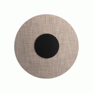 ROSSINI ILLUMINAZIONE Applique Murale Solaris Noire Avec Abat-Jour Ivoire 12W 3000K Cri90 Ip20 - Groupe Rossini, Éclairage Led Design Pour Intérieur