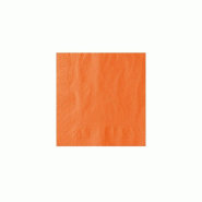 Serviette jetable Orange 2 plis 40x40 cm - 100 pièces - Ecobioshopping - 0605848308341