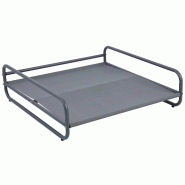 Structure pour fauteuil et pouf de salon de jardin modulable gris - gris acier 114935
