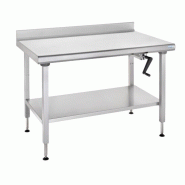 Tournus Equipement Table inox Ergonomix à dosseret 800 x 1400 x 700 cm Tournus - plastique 424713