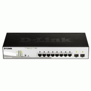 D-Link DGS-1210-08P 8-Port Layer2 PoE Smart Managed Gigabit - noir DGS-1210-08P/E