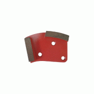 DIAMWOOD EXPERT EN EQUIPEMENT Segment de ponçage diamanté Gr 40 à 3 trous avec connexion M8 - béton dur ou chape - Diamwood - gris acier 3664100201544