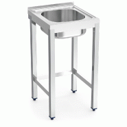 FRICOSMOS Evier avec support 1C 450x500x850 mm. Dimensions de la cuve 370x340x170 mm. - inox 050604OST