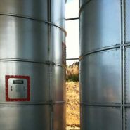 Gwsi 2.252/1 - stockage des céréales - silo en tôles lisses galvanisées anti-poussière - 5m3