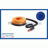 Gyrophare à LED LM400 Solaris orange embase magnétique prise allume cigare classe 1 SIRAC Gyrophare à LED LM400 Solaris orange embase magnétique prise allume cigare classe 1 SIRAC