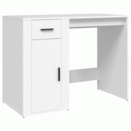 Helloshop26 - Bureau table poste de travail meuble d'ordinateur informatique étude 100 x 49 x 75 cm bois d'ingénierie blanc 02_0023496 - 3000214354613 Helloshop26 - Bureau table poste de travail meuble d'ordinateur informatique étude 100 x 49 x 75 cm bois d'ingénierie blanc 02_0023496 - 3000214354613