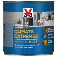 Peinture bois extérieur climats extrêmes® V33, bleu provence satiné 0.5 l