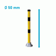 Potelet Ø 50 mm sur platine en fonte d'aluminium