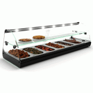 Vitrine chauffante CLASSIC - Bain marie - 6 bacs GN 1/3 - 2 niveaux | Sayl barcelona - Sans lumière LED
