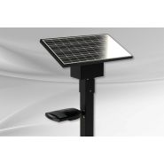 Lampadaire solaire commercial alimenté par un module solaire de 100W pour l'éclairage de boîtes postales communautaires, stationnements, parcs publics,...  - ZX100 - Vision Solaire inc