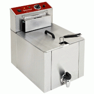 Diamond - Friteuse de table électrique "S-POWER" 12 litres + robinet - réf. F12TR/SP - inox AKS-F12TR/SP