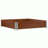 Helloshop26 - Jardinière bac lit surélevé plantes fleurs terrasse jardin 100 x 100 cm bois massif de pin marron 02_0037244 - 3000217808748 Helloshop26 - Jardinière bac lit surélevé plantes fleurs terrasse jardin 100 x 100 cm bois massif de pin marron 02_0037244 - 3000217808748