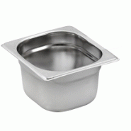 Lot de 10 bacs gastronormes GN 1/6 - inox 18/10 - différentes hauteurs et capacités - marque Sammic Lot de 10 bacs gastronormes GN 1/6 - inox 18/10 - différentes hauteurs et capacités - marque Sammic