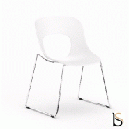 Lot de 4 sièges polyvalents Hole - Mobel Linea. - Blanc