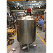Réacteur inox 500 litres d'occasion avec agitation - référence                        :                         c4723