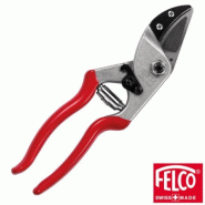 Sécateur à enclume courbe FELCO 32 - grandes mains - bois dur - lame acier trempé