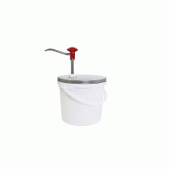 Schneider - Distributeur à bouton-poussoir, acier inoxydable, Ø 220 mm x 330 mm - 5,0 L - rouge multi-matériau 152496 Schneider - Distributeur à bouton-poussoir, acier inoxydable, Ø 220 mm x 330 mm - 5,0 L - rouge multi-matériau 152496