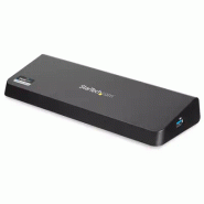 Station d'Accueil USB 3.0 Double àÉcran avec HDMI et DisplayPort 4K - USB 3.0 vers 4x USB-A, Ethernet