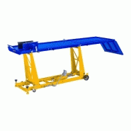 Table ÉlÉvatrice moto 450 kg 190 x 53 cm acier jaune bleu 14_0003722