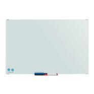 Tableau Magnétique Blanc, Mural, Effaçable, avec Cadre en Aluminium, 80x60