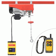 Vidaxl palan électrique avec télécommande sans fil 1000 w 300/600 kg 146505