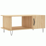 VidaXL Table basse chêne sonoma 90x50x40 cm bois d'ingénierie Modèle Flex Nova Plus - 829487