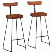 VidaXL Tabourets De Bar Lot De 2 49x43x103 Cm Bois De Manguier Massif - 4013524 VidaXL Tabourets De Bar Lot De 2 49x43x103 Cm Bois De Manguier Massif - 4013524