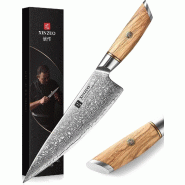 XinZuo - Couteau de chef Damas - Série B37 Lan - multicolore B37-CS