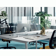 Panneau de protection frontale en verre Guard pour bureaux et benchs Frezza - Largeur 100/120/140 cm - Hauteur 60 cm - Epaisseur 6 mm - Verre trempé - Garantie 3 ans Panneau de protection frontale en verre Guard pour bureaux et benchs Frezza - Largeur 100/120/140 cm - Hauteur 60 cm - Epaisseur 6 mm - Verre trempé - Garantie 3 ans
