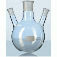 Ballon fond rond à 3 cols - AS043014 - 500ml - 29/32 central - 2x19/26 latéraux obliques Ballon fond rond à 3 cols - AS043014 - 500ml - 29/32 central - 2x19/26 latéraux obliques
