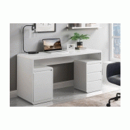 Bureau avec rangements serguei - mdf