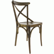 Chaise de restaurant Chinon Hêtre cérusé foncé Valero