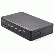 Commutateur KVM HDMI à  4 Ports - Moniteur Unique 4K 60Hz Ultra HDR - Commutateur KVM de Bureau HDMI