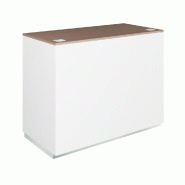 Comptoir Cage noyer 1 tiroir 2 tablettes 120x60x93cm