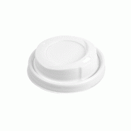Couvercle blanc PS pour gobelet 24cl - par 1000