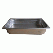 DBMARK - GPP11100-201 - Récipient perforé GN 1/1 100 mm. - 0.8mm S/S201 - gris inox GPP11100-201