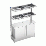 Etagère avec armoire pour bouteilles de jus de fruit 1175x460x1740 mm par Fricosmos - G013060