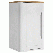 Helloshop26 - Armoire murale de salle de bain moderne rangement 35 x 30 x 60 cm en bois de pin blanc 02_0058948 - blanc Bois massif 3000240860997